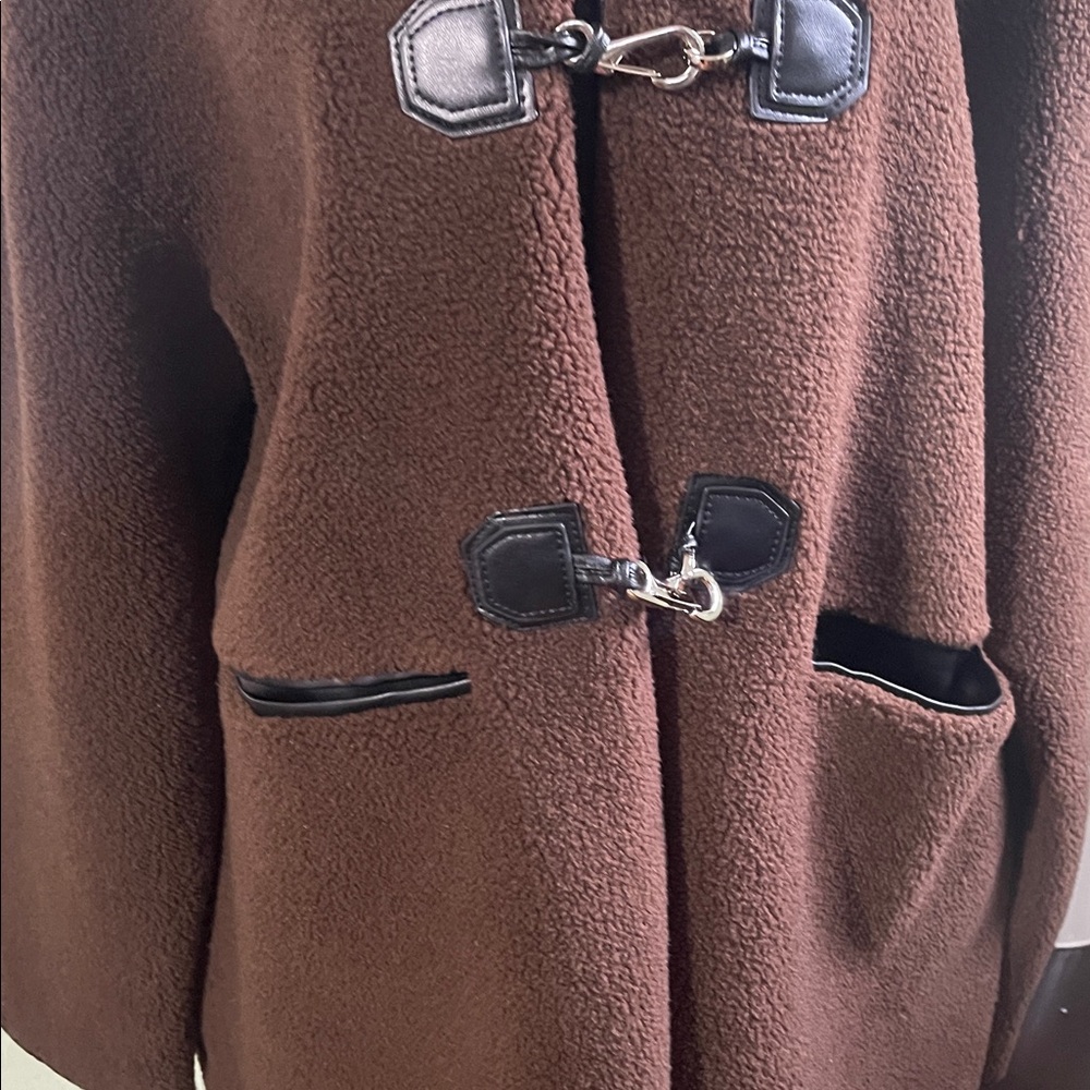 Rebecca Minkoff Brown Toggle Cape Coat - Picture 4 of 10
